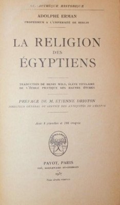 LA RELIGION DES EGYPTIENS foto