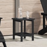 vidaXL Masa laterală Adirondack Neagră 38x38x45 cm HDPE