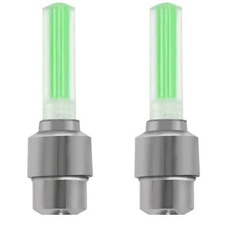 Set 2 lumini decorative valva LED pentru biciclete,auto - Verde