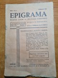 revista epigrama februarie 1939 - anul 1,nr. 3
