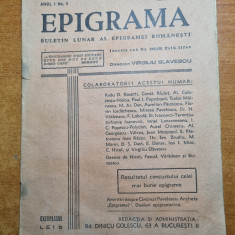 revista epigrama februarie 1939 - anul 1,nr. 3