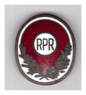 Insigna/insemn de coifura/cuc padurar RPR foto