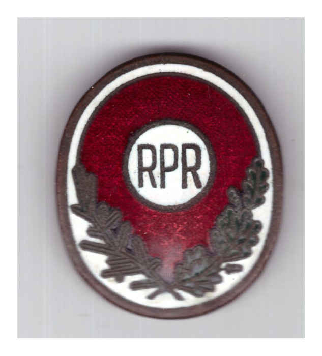 Insigna/insemn de coifura/cuc padurar RPR