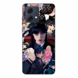 Husa Motorola Moto G84 Silicon Gel Tpu Model Wednesday Addams Colaj Scene Film