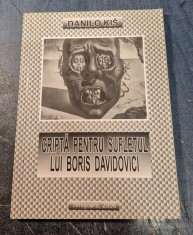 Cripta pentru sufletul lui Boris Davidovici Danilo Kis cu autograf