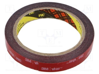 Bandă de fixare 3M W: 15mm L: 5,5m Thk: 0,4mm acril foto