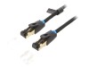 Patch Cord S/FTP Cat 8 Negru 1m, Vention