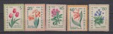 BULGARIA 1960 FLORA MI. 1165-1169 MNH LIPSA VAL. 1164