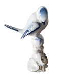 FIGURINA MICUȚĂ DIN PORȚELAN CAPODIMONTE, MODEL CU PASARE