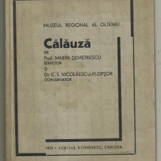 Calauza Muzeului Regional al Olteniei - editie 1933, cu ilustratii