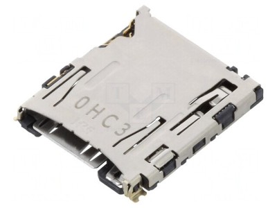 Conector pentru carduri microSD push-push montare pe placă foto