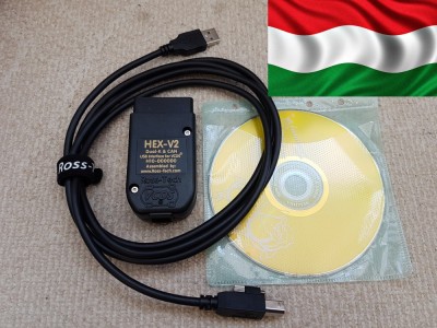 VAG COM VCDS 22.10 HEX-V2 limba MAGHIARA + ENGLEZA, HU full chip , cal A+ foto