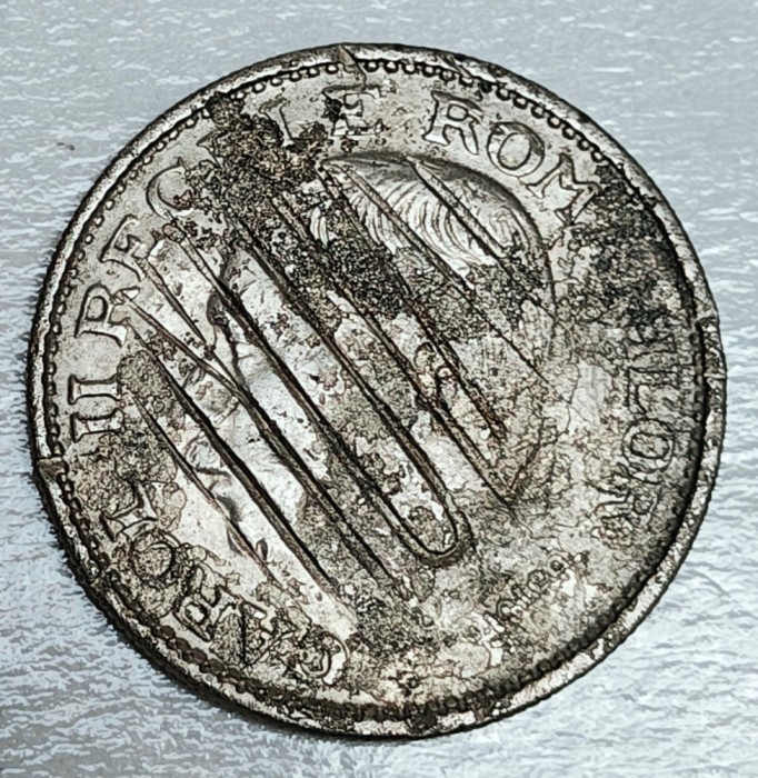 Romania 100 lei 1936 Demonetizata ANULAT