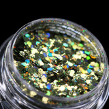 Cumpara ieftin Glitter cosmetic holografic(kaki) pentru machiaj/bodyart PK174 KAJOL Beauty&reg;,