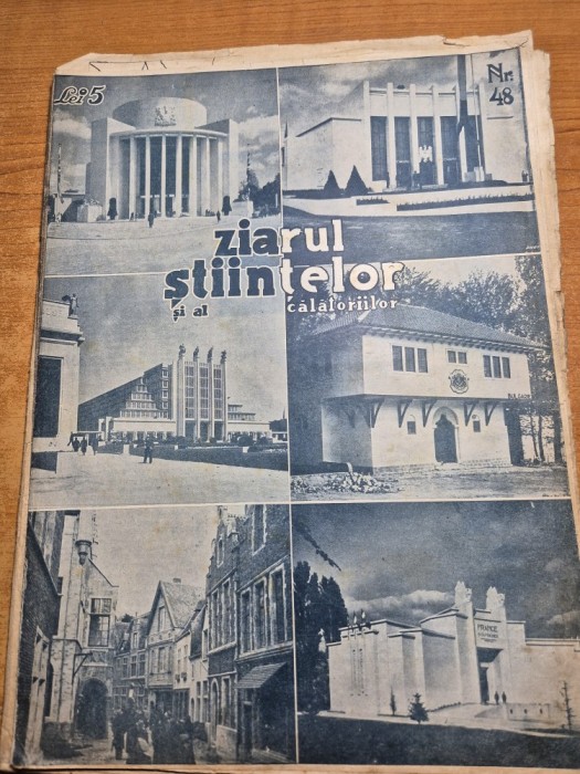 ziarul stiintelor si al calatoriilor 20 noiembrie 1935 - expozitia de la bruxelles