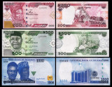 NIGERIA █ SET █ 200+500+1000 Naira █ 2022-2023 █ UNC PESTE_2000BANCNOTE_UNC_AICI