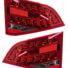 Set Lampi Stop Spate Dreapta + Stanga Interioare Am Audi A4 B8 2007-2012 Sedan Led 8K5945094B + 8K5945093B