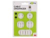 Clipsuri Tip P Albe Goobay, Prindere Cabluri, Set Elemente Fixare