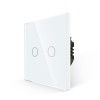 Intrerupator Dublu cu Touch din Sticla LUXION, 500W SmartElectro IntelligentHouse