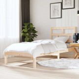 VidaXL Cadru de pat mic single, 75x190 cm, lemn masiv
