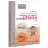 Admiterea in magistratura si in avocatura. Culegere de subiecte cu explicatii ale variantelor de raspuns. Drept civil. Editia a 7-a - Florin Motiu
