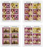 ROMANIA 2022 Regii Romaniei Mari Minicoli cu 5 timbre+1 vinieta LP.2389 MNH**