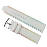 Cumpara ieftin Curea Ceas Silicon Alb? Cus?tur? Multicolor? 22mm | Design Vibrant | Cataram? O?el