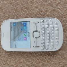 Telefon Rar Nokia Asha 201 White pearle Querty DS Livrare gratuita!