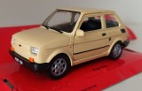 Macheta Fiat 126 crem - Welly 1/32, 1:32