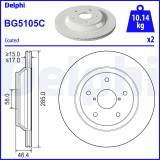 DELPHI BG5105C Disc frana