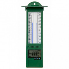 Termometru digital de exterior min-max, 9,5 x 2,5 x 24 cm foto