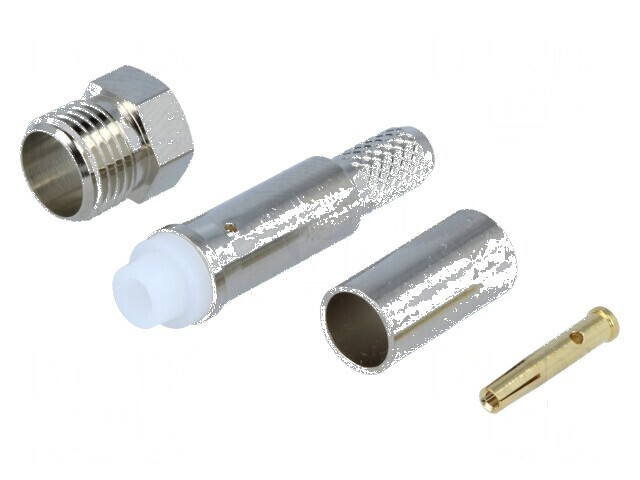 Conector FME mamă drept B9907 pentru cabluri KX15, RG141, RG58C/U, URM43