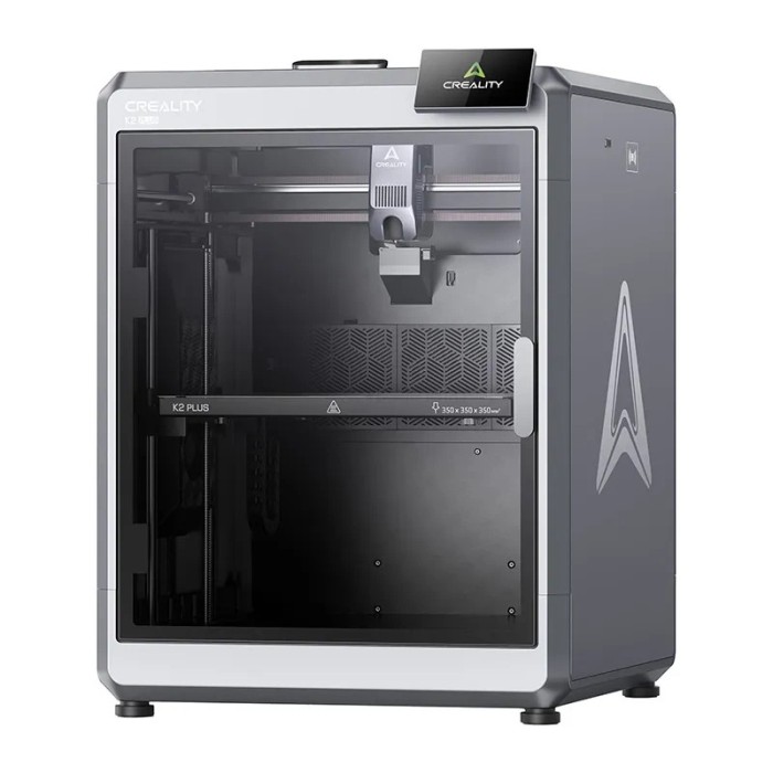Imprimanta 3D Creality K2 Plus, FDM, Volum 350x350x350 mm, 600 mm s, AI Camera, Nivelare Automata, Wi-Fi Dual Band