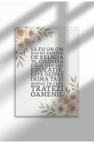 Poster Canvas Religios &icirc;n Lb Rom&acirc;nă &ndash; Print Digital Ne&icirc;nramat pe P&acirc;nză - Sa Fii Un Om Bun | A4 (21 x 29.7 cm)