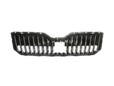 Grila masca fata Skoda Superb (3v), 05.2015-, fata, cu active cruise control, negru/negru; fara rama; cu gauri foto