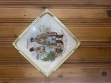 PLACA CERAMICA DECORATIVA COSTUME POPULARE PERIOADA COMUNISTA