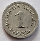 Germania, 1 Pfennig 1917, Wilhelm II
