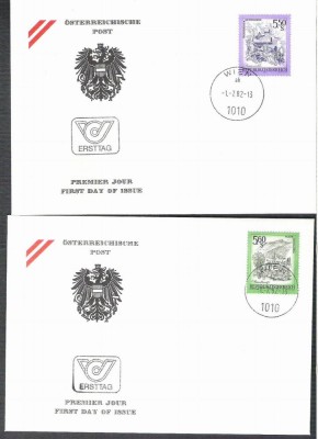 Austria &amp;Ouml;sterreich 1982 Freimarken FDC K.187 foto