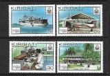Kiribati 1980 - Expo Londra, vapor, avion, serie neuzata
