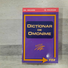 Dictionar de omonime de Gh.Bulgar,N.Feleecan
