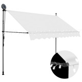 Cumpara ieftin Copertina retractabila manual cu LED, crem, 300 cm