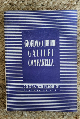 GIORDANO BRUNO. GALILEI. CAMPANELLA foto