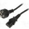 Cablu alimentare AC, 1.8m, 3 fire, culoare negru, IEC C13 mama, IRAM 2073 mufa, SUNNY - C13AG18