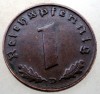 B.129 GERMANIA 1 REICHSPFENNIG 1939 D, Europa, Bronz