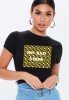 Tricou dama negru - No Bad Vibes - 2XL, THEICONIC