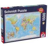 Puzzle LIN2890 - 1500, The World, Schmidt