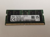 Memorie Ram Laptop SK Hynix 16GB, DDR5, 6400Mhz, 1Rx8, HMCG78AHBVA315N BA, PC5-6400B, CL52, 1.1V, Non-ECC, CSODIMM, 262 pini