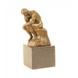 Ganditorul-statueta din bronz pe un soclu din marmura BR-154, Nuduri