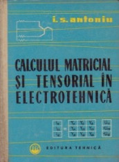 Calculul matricial si tensorial in electrotehnica foto