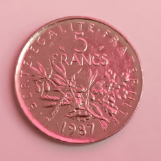 M3 C50 - Moneda foarte veche - Franta - 5 franci - 1987